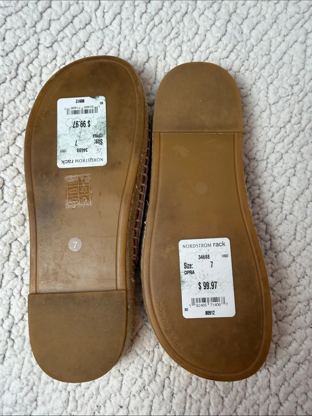 Tory Burch Lavender Suede Double-Buckle Slide Sandals